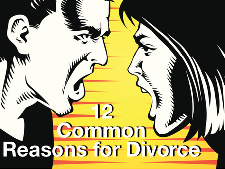12 Common Reasons for Divorce