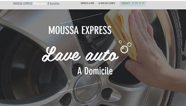Lave auto : site vitrine