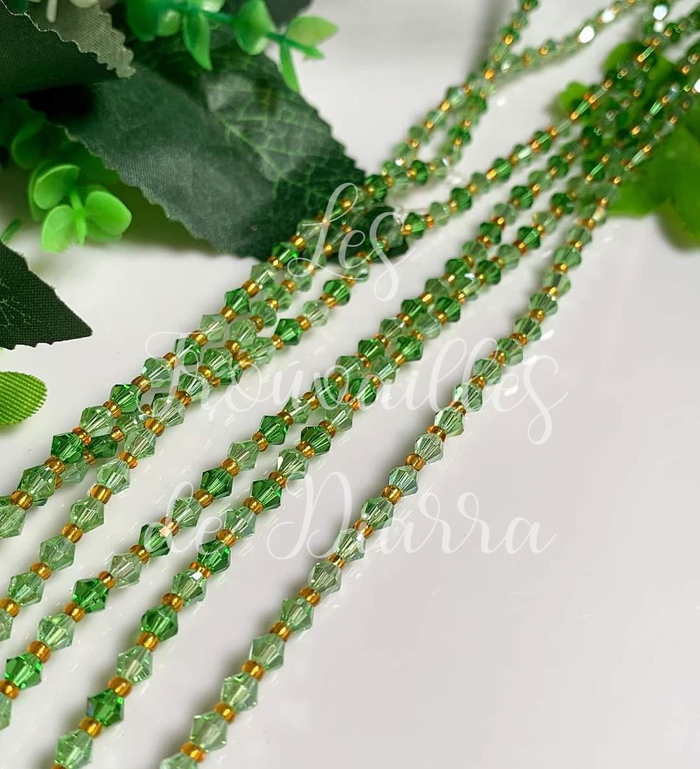 Miniature : Ensemble 3 bines bines - Luxurious green