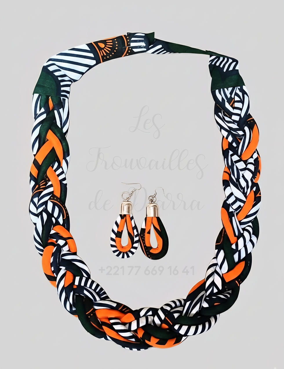 Miniature : Collier wax - tressé 