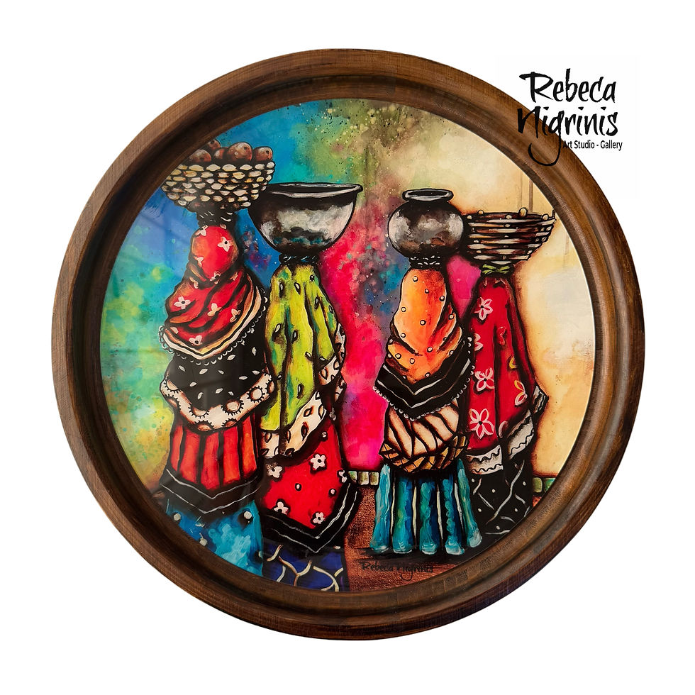 Friendship - Wooden Tray 35 cm 