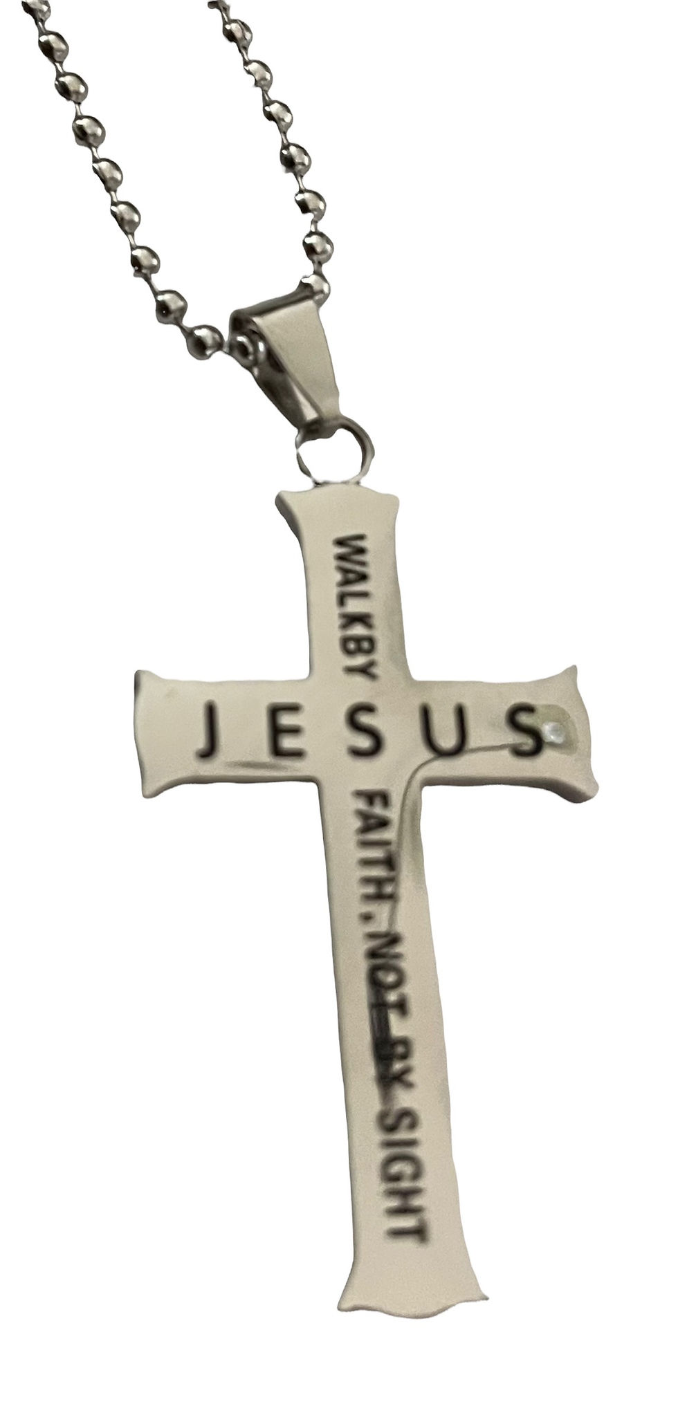 Walk By Faith Not By Sight Necklace