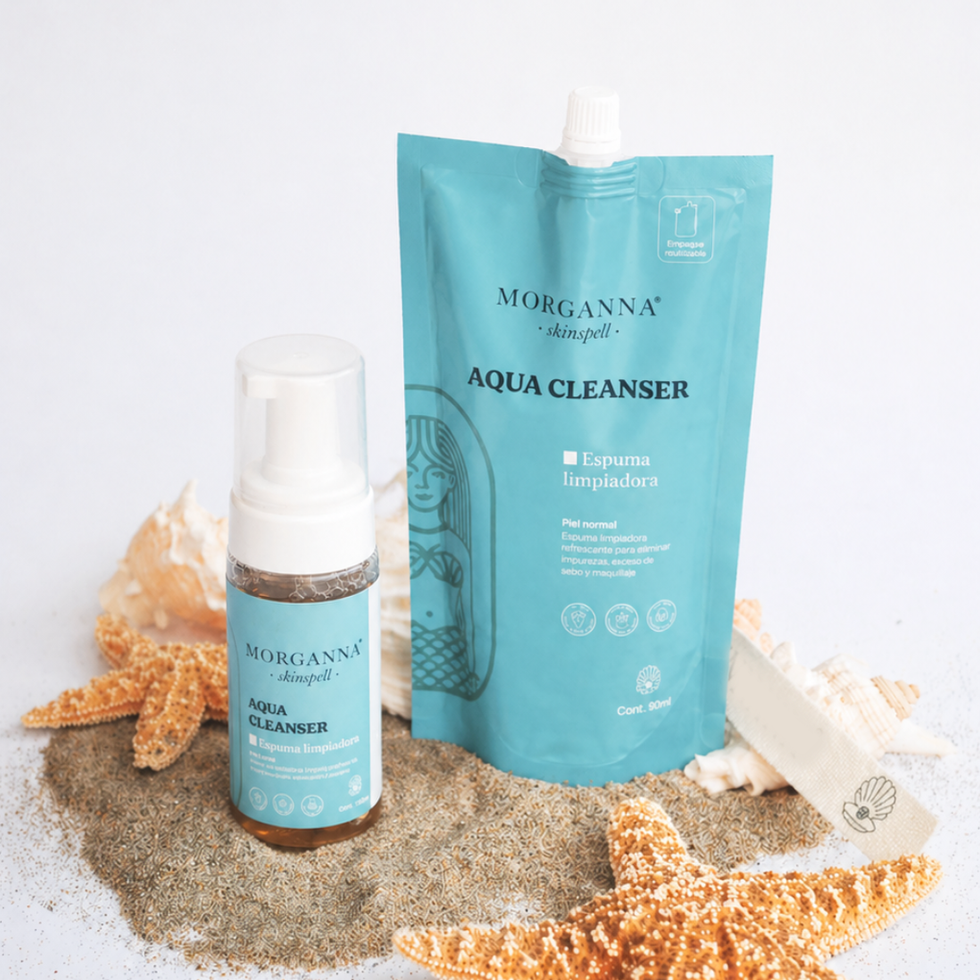 Refill Aqua Cleanser recarga sustentable espuma limpiadora piel normal Morganna Skin Spell 250ml