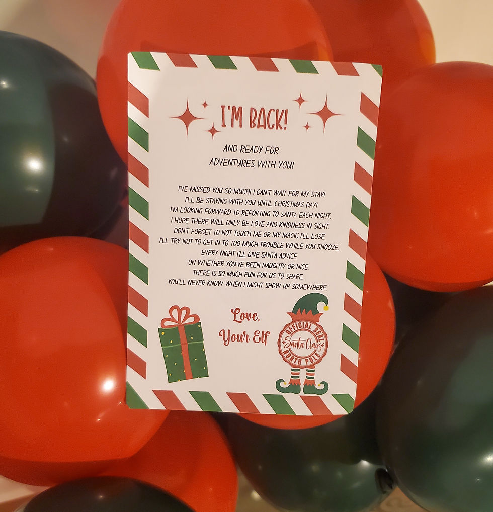 Thumbnail: Custom Elf Welcome Balloon Box