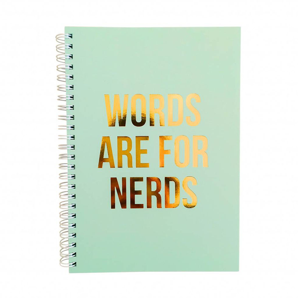 WORDS ARE FOR NERDS - CADERNO A5