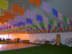 Boda adornada con Papel Picado