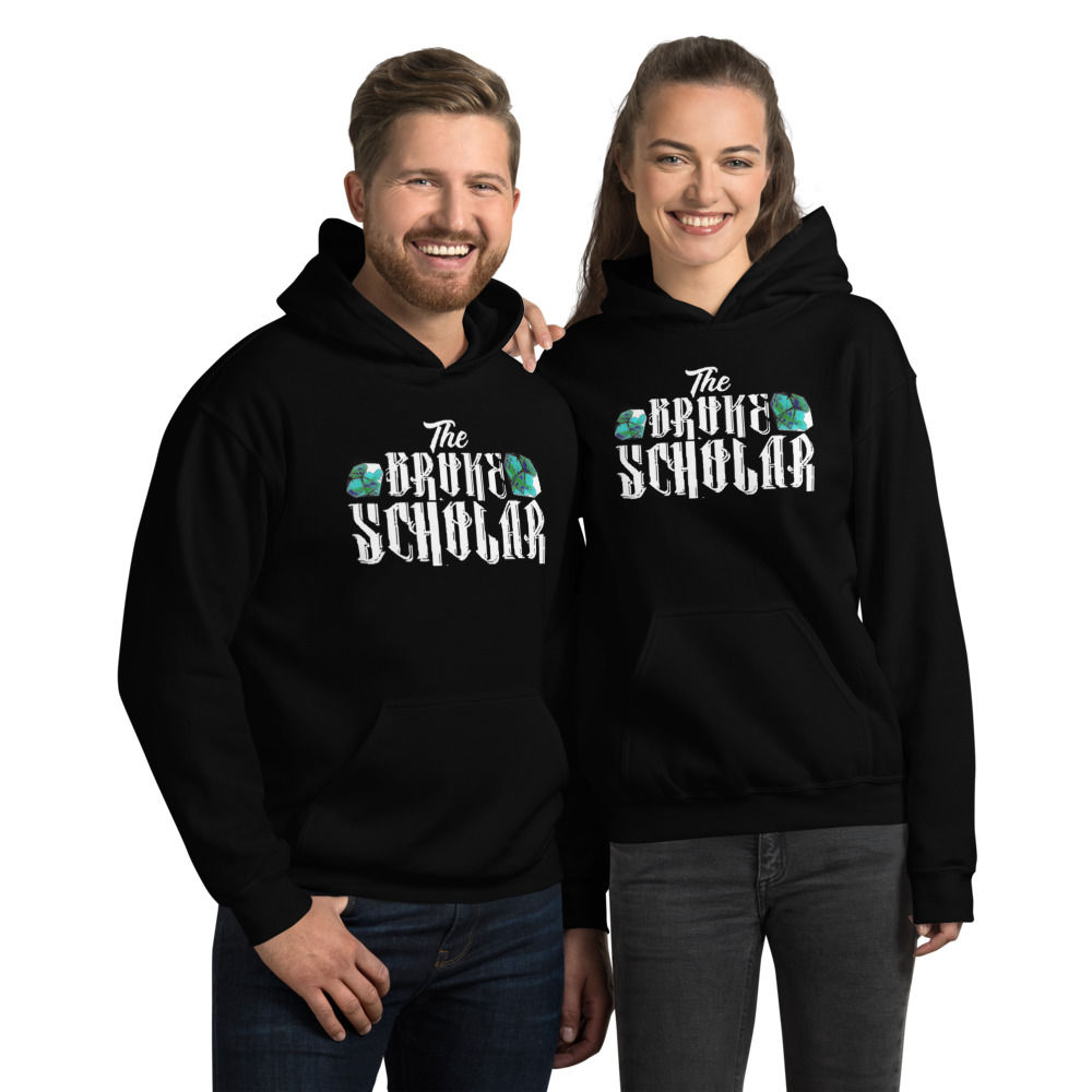 Black Official The Broke Scholar Unisex Hoodie