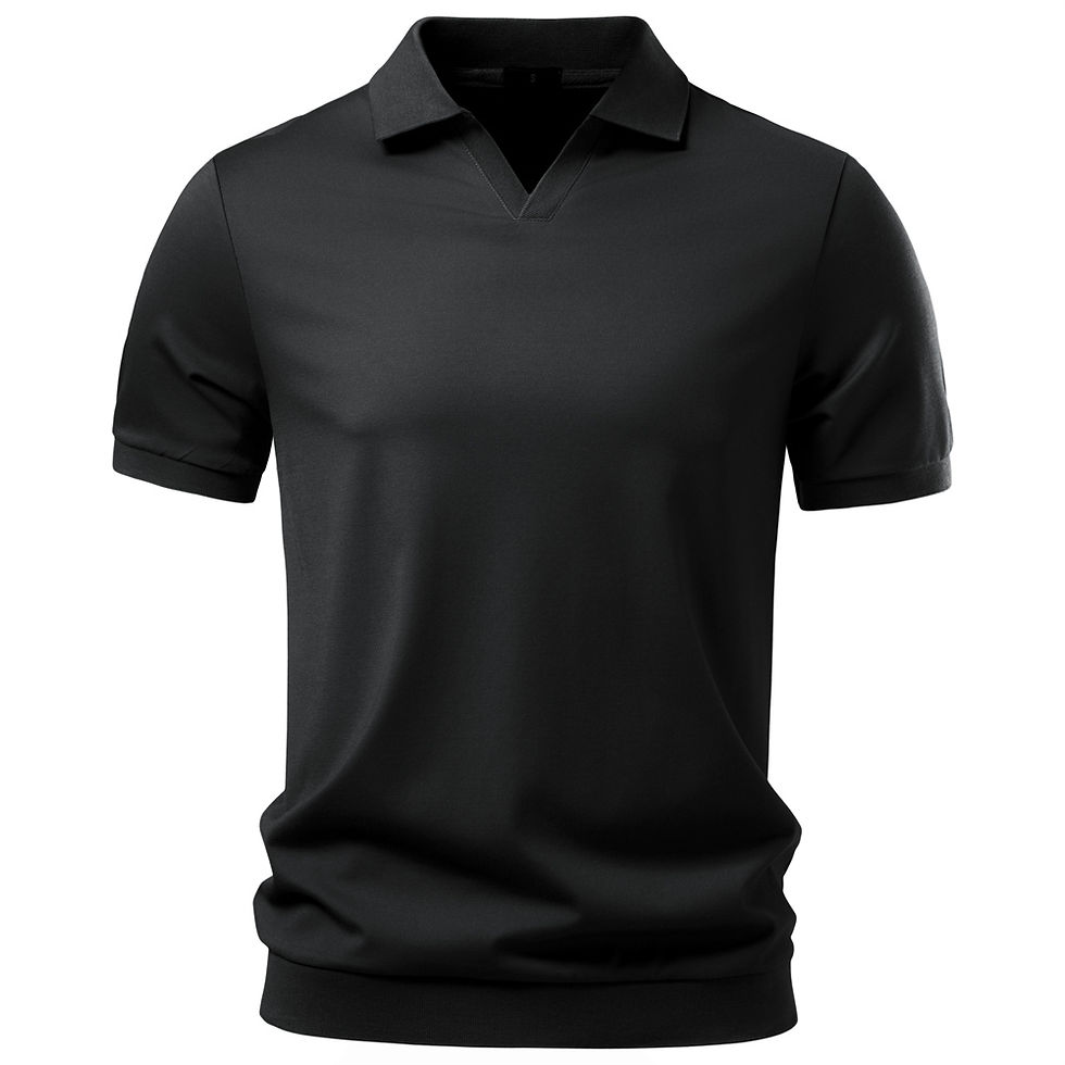 Thumbnail: AIOPESON Men's Breathable Silky Polo Shirt Solid Color Soft Skin-Friendly Casual