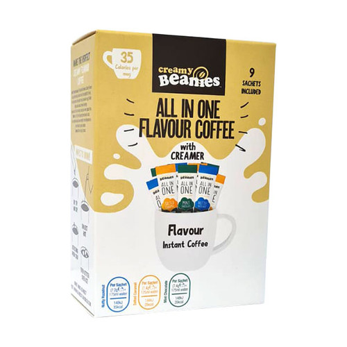 Beanies All in One Flavour Coffee with Creamer 9 Sachets Namlow