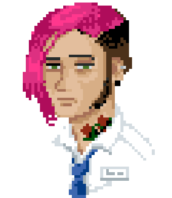 Pixel character animation