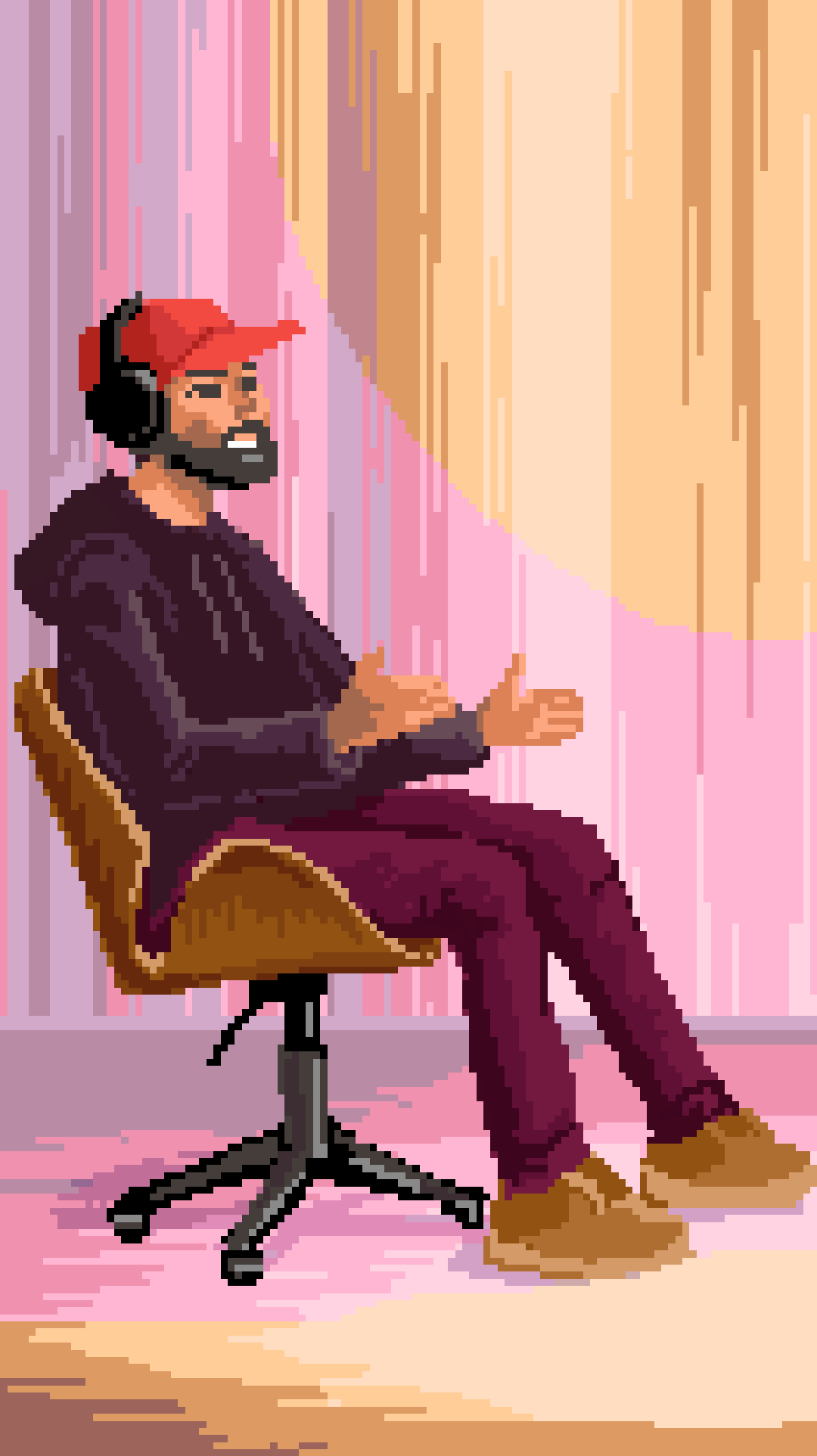 Pixel podcast animation