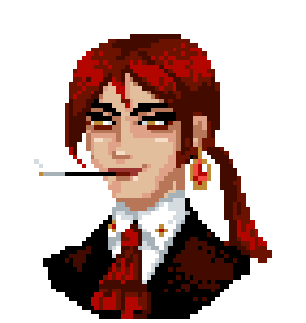 Pixel character animation