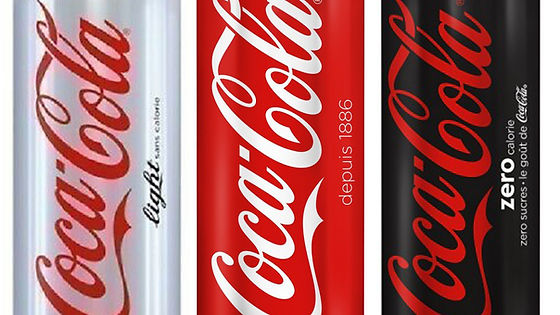 Coca cola, Coca Zéro, Coca light 33cl