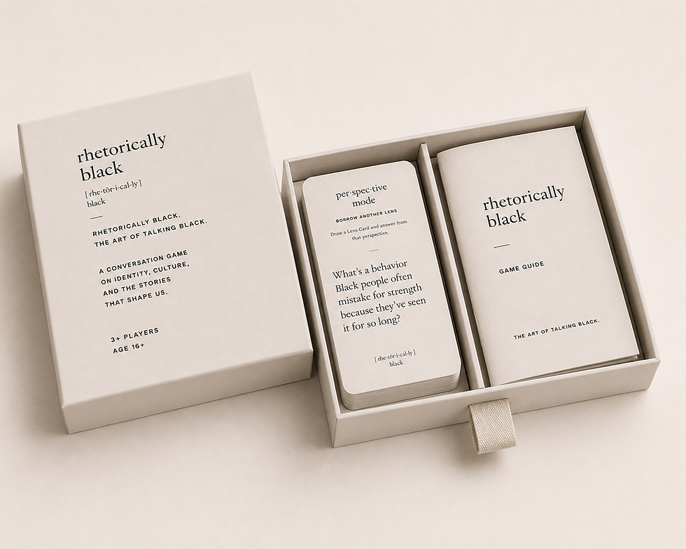 Thumbnail: Rhetorically Black. — The Game