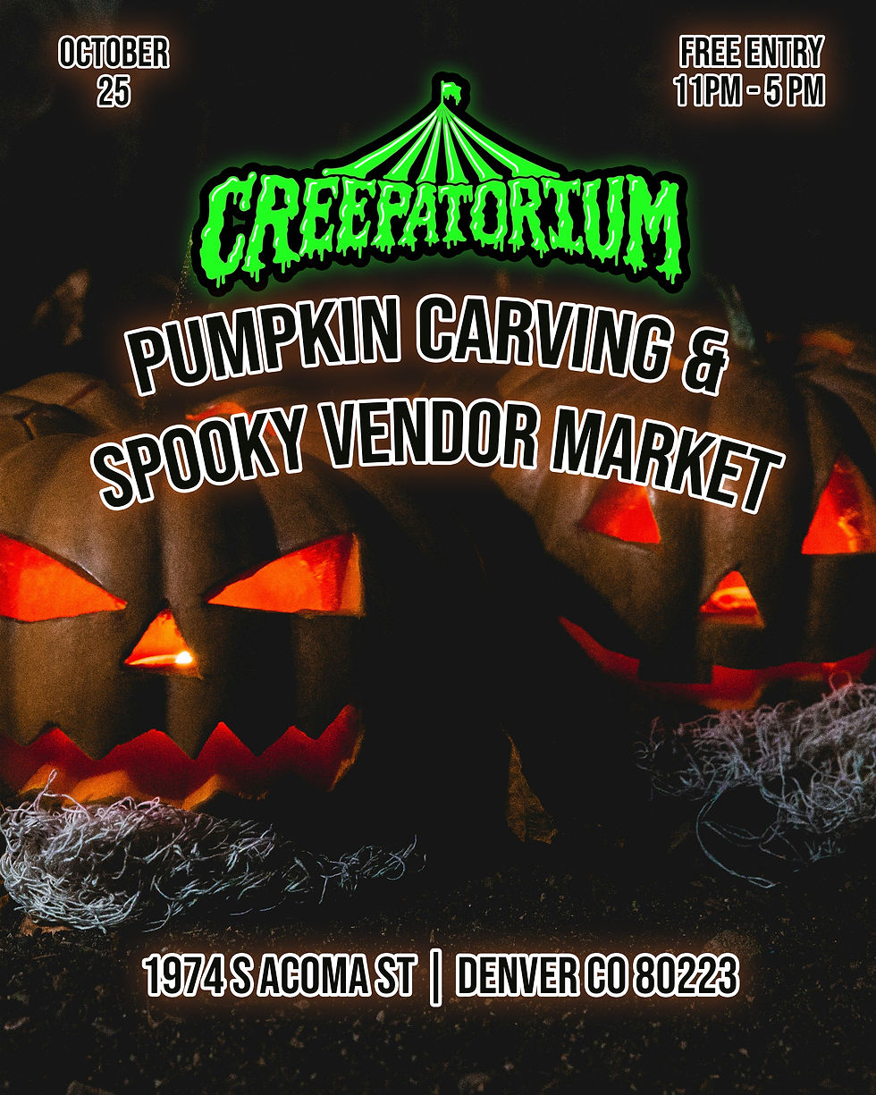Creepatorium Pumpkin Carving & Spooky Vendor Market