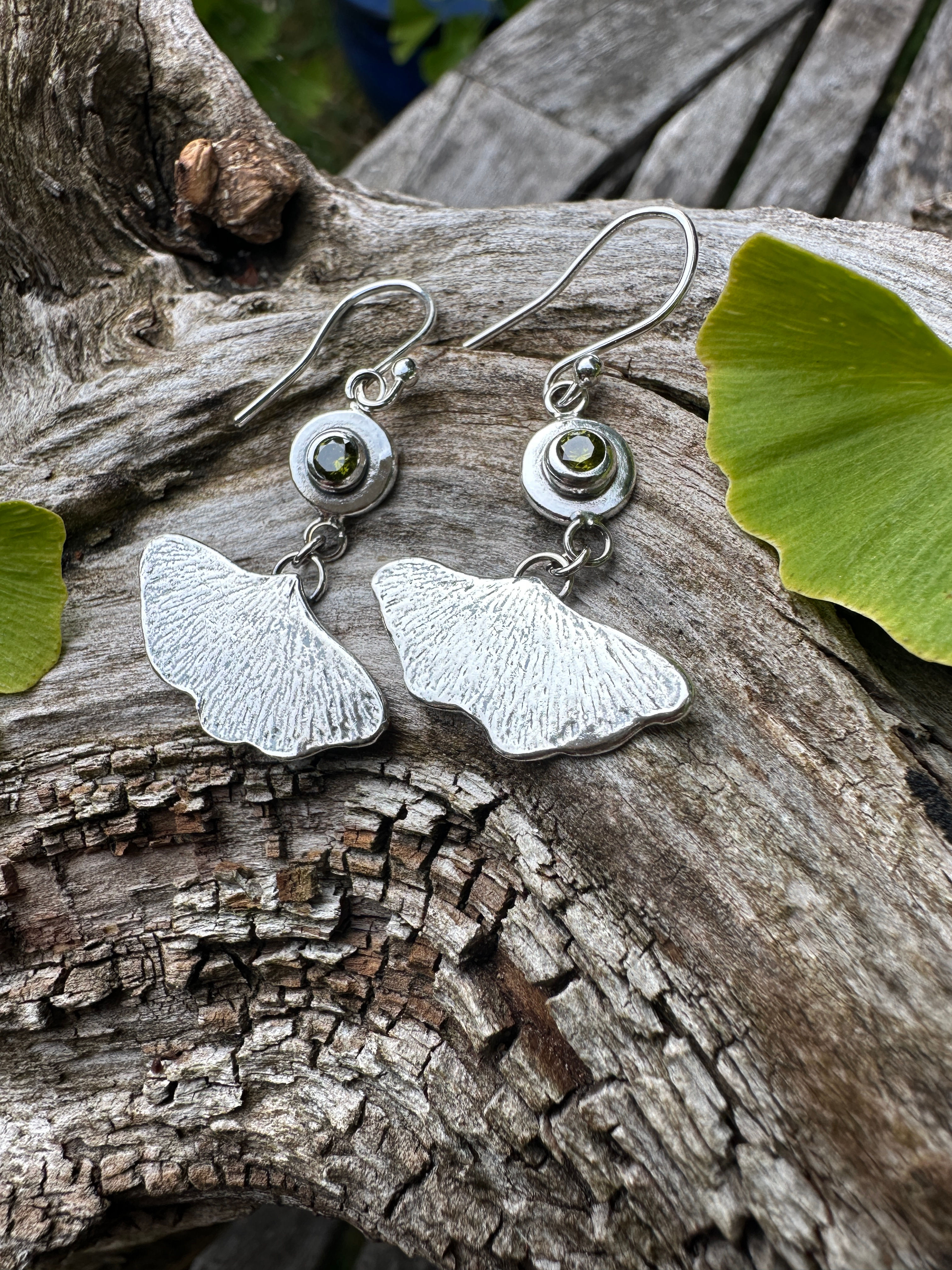Ginko Leaf Earrings