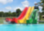 giant slides at Treasure Bay Bintan