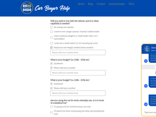 CarBuyerHelp.co.uk customer questionnaire