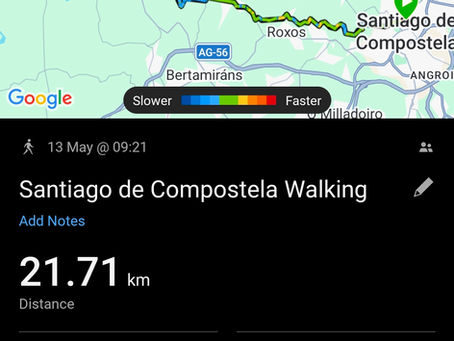 Day 13 - Santiago de Compostela to Negreira - 21.7km