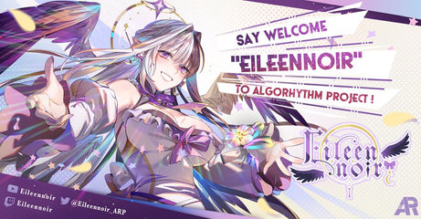 Welcoming illustration for TH Vtuber @.Eileennoir_ARP