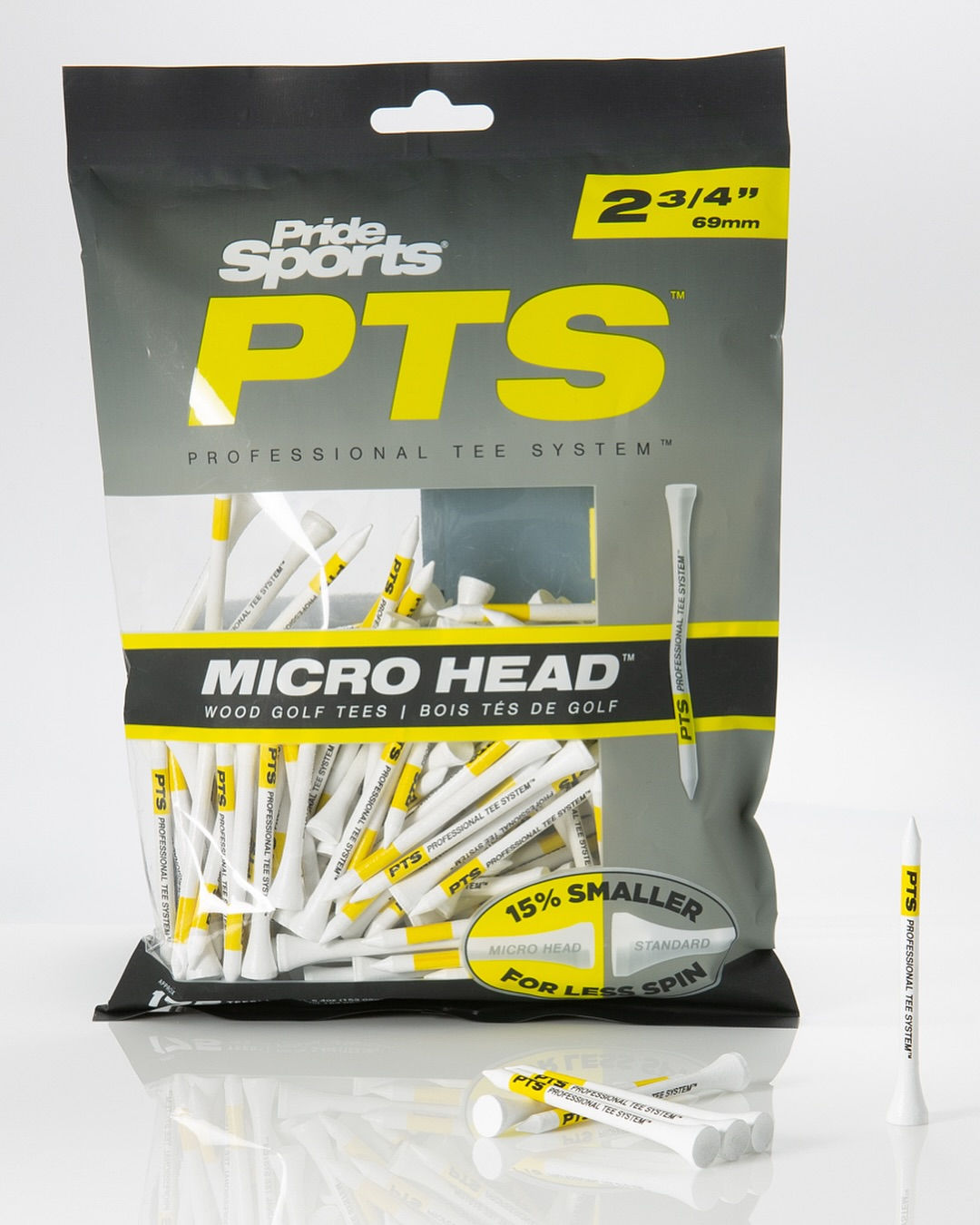 Pride Golf Tee pride golf tee Micro Head Wood Tees 2 3/4