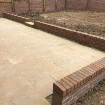 sandstone patio by Allsorts Driveways