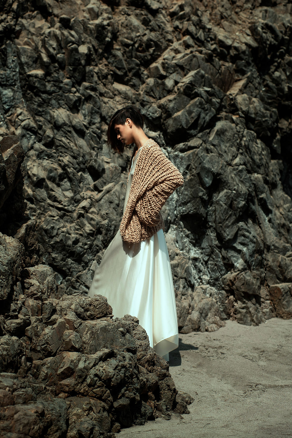 Miniature : Cardigan  PISKU en Coton PIMA bio