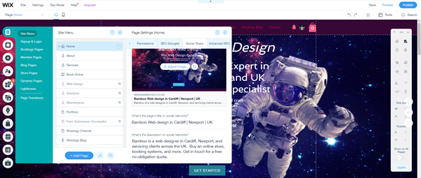 SEO Blog - Wix SEO Pages Panel