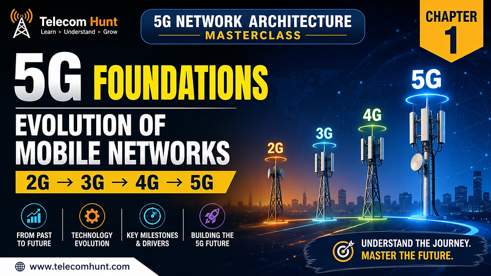 Chapter 1. Evolution of Mobile Networks ( 2G to 5G )