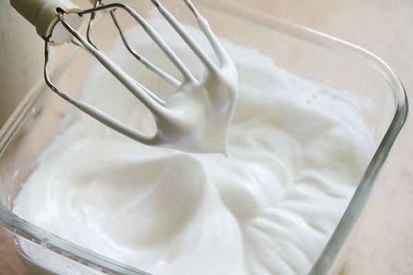 egg whites mixture a.k.a. meringue