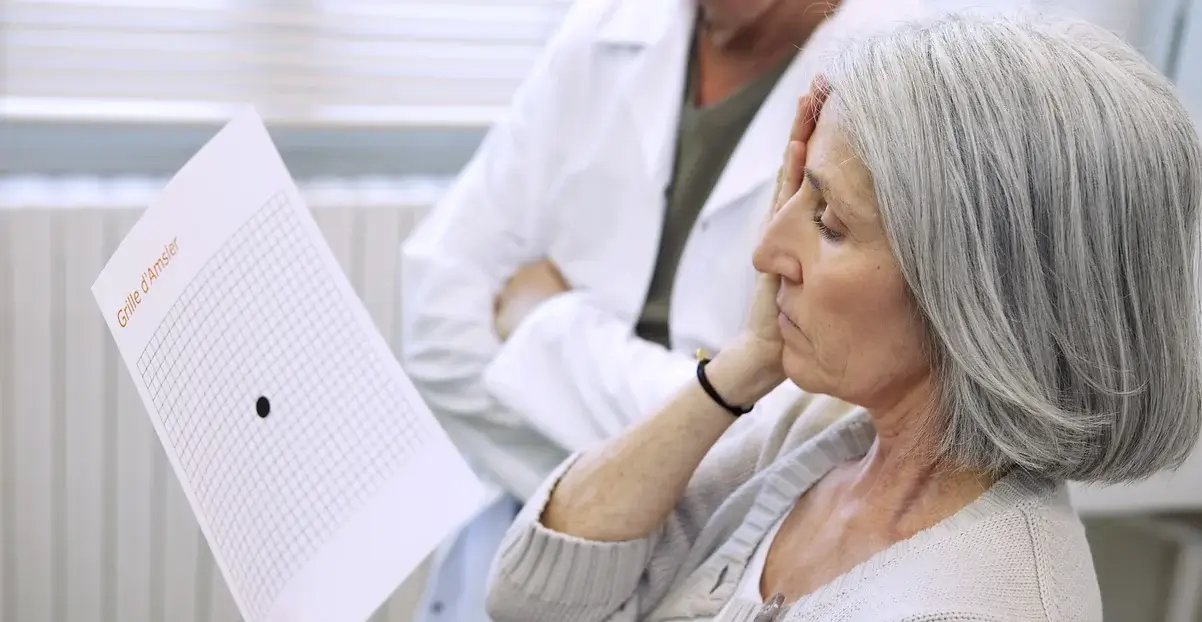 Women recieveing treatment for for macular degeneration