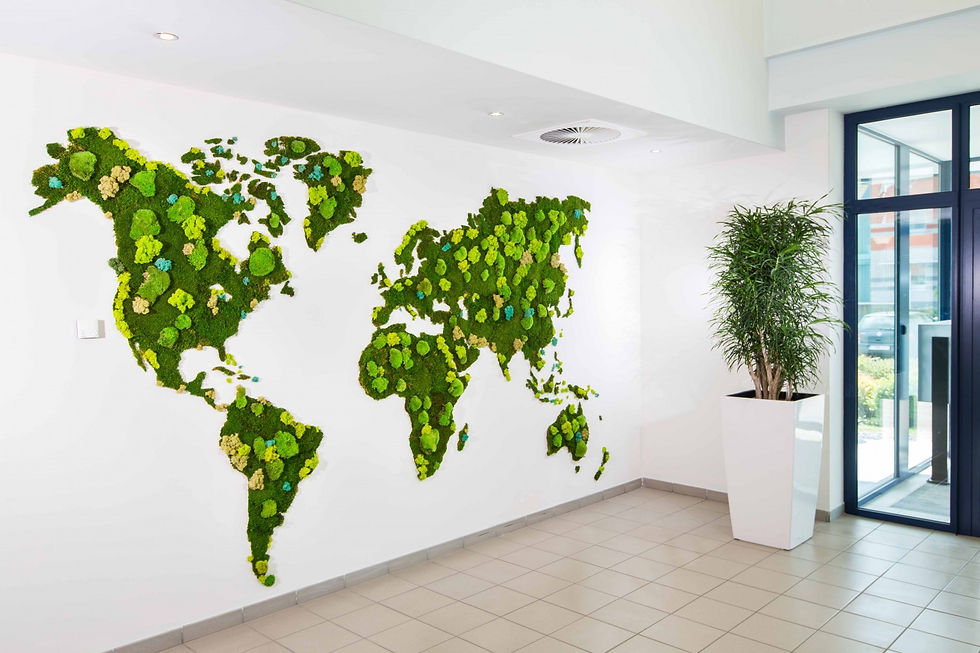 World Map Moss