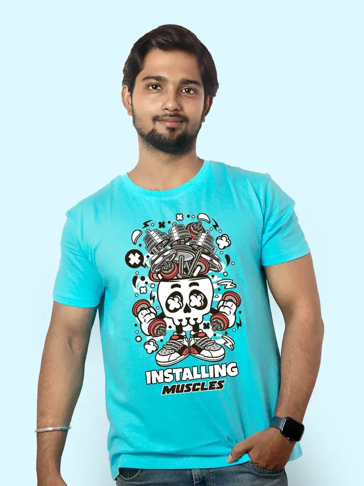 Thumbnail: Installing Muscles Men T-shirt