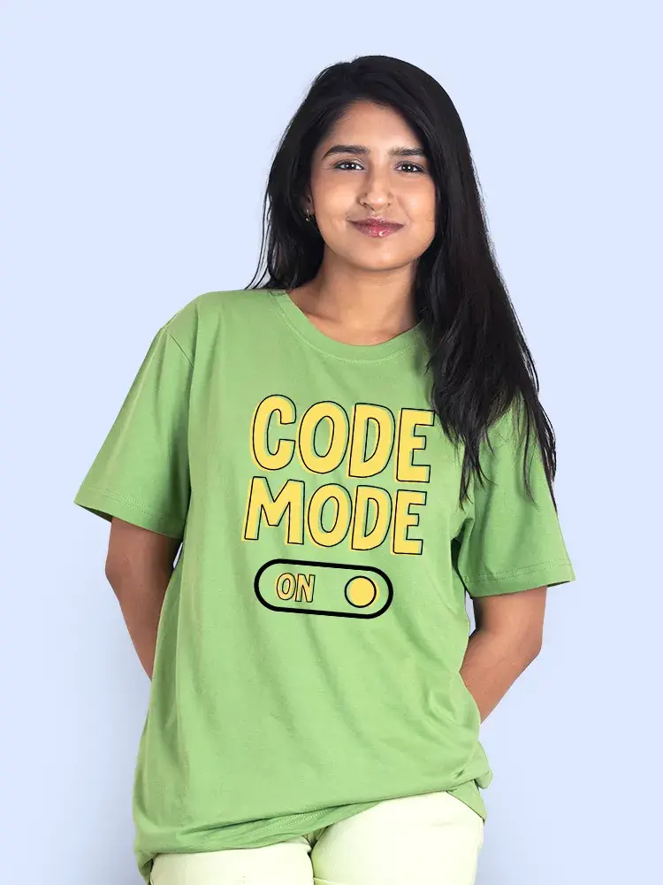 Thumbnail: "Code Mode On" Women Graphic T-Shirt