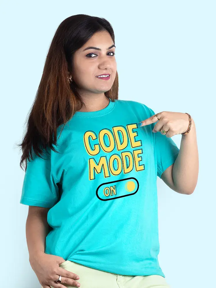 Thumbnail: "Code Mode On" Women Graphic T-Shirt