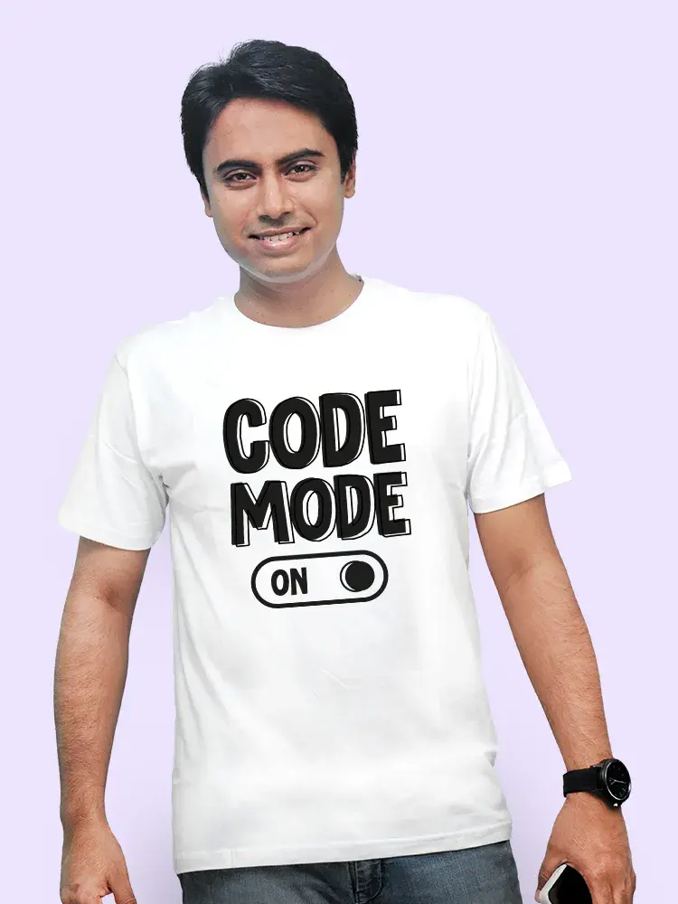 Thumbnail: Code Mode On Men Graphic T-Shirt