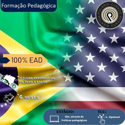 SUPERIOR FORMAÇÃO PEDAGÓGICA EM LETRAS INGLÊS (EAD 6 MESES)