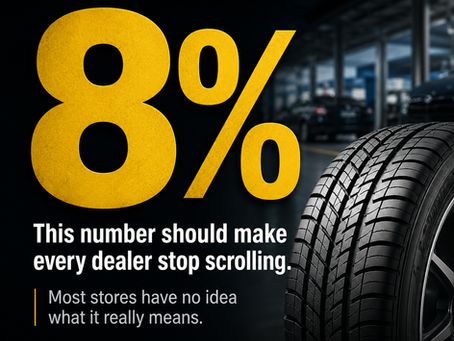 The 8% Problem: Why Dealerships Are Bleeding Tire Sales to Independent Shops