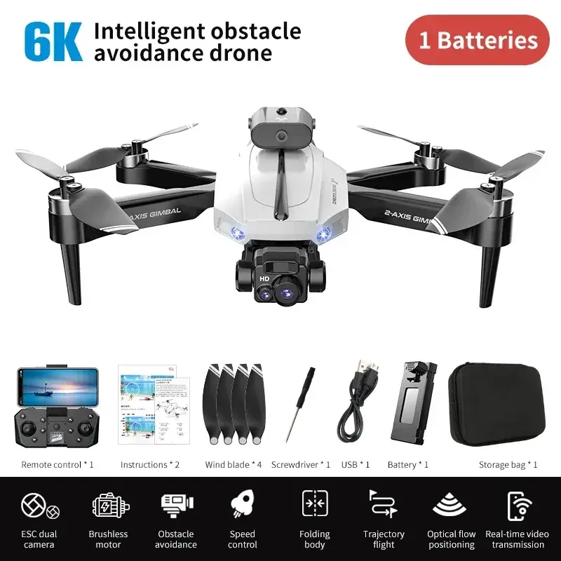 Thumbnail: CS-12 Drone 4K Professional HD Camera 8K Photography Dron No GPS Foldable Quadco