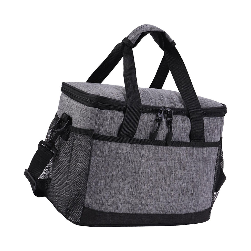 Thumbnail: Insulated Cooler Bag with Adjustable Strap Lightweight Leakproof Lunch Box for F