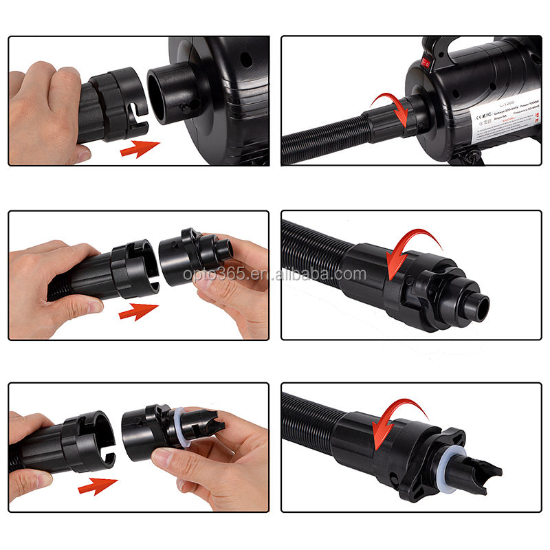 Thumbnail: Electric Air Bed Inflatable Pumps Quick Fill 1200W Mattress Pump Inflator Deflat
