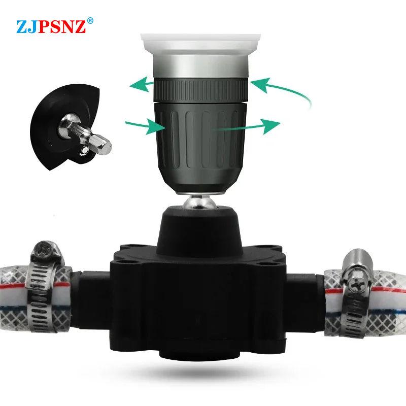 Thumbnail: Portable Electric Drill Pump Self Priming Transfer Pumps Oil Fluid Water Pump Ro