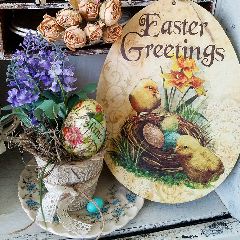 Easter Lavender Pot