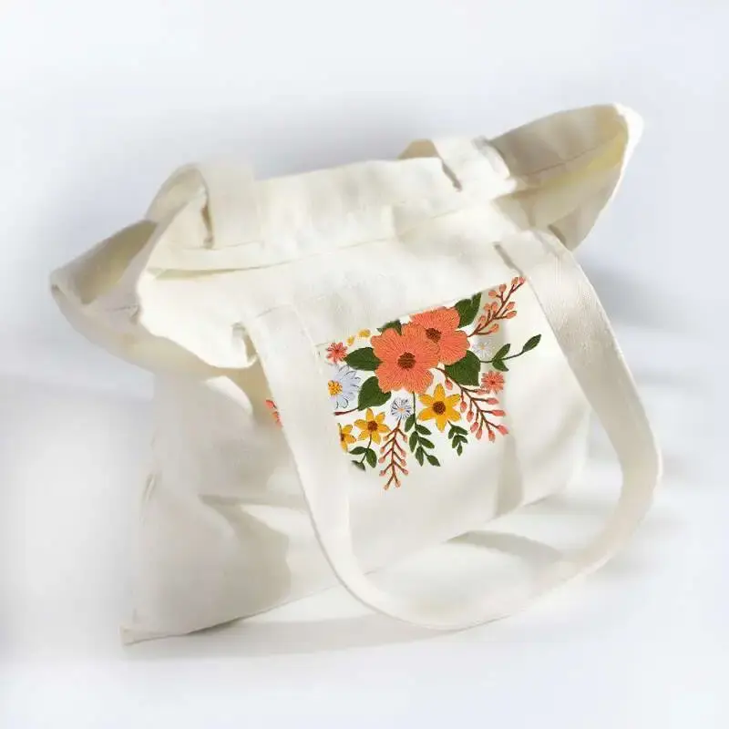 Embroidered Tote Bag
