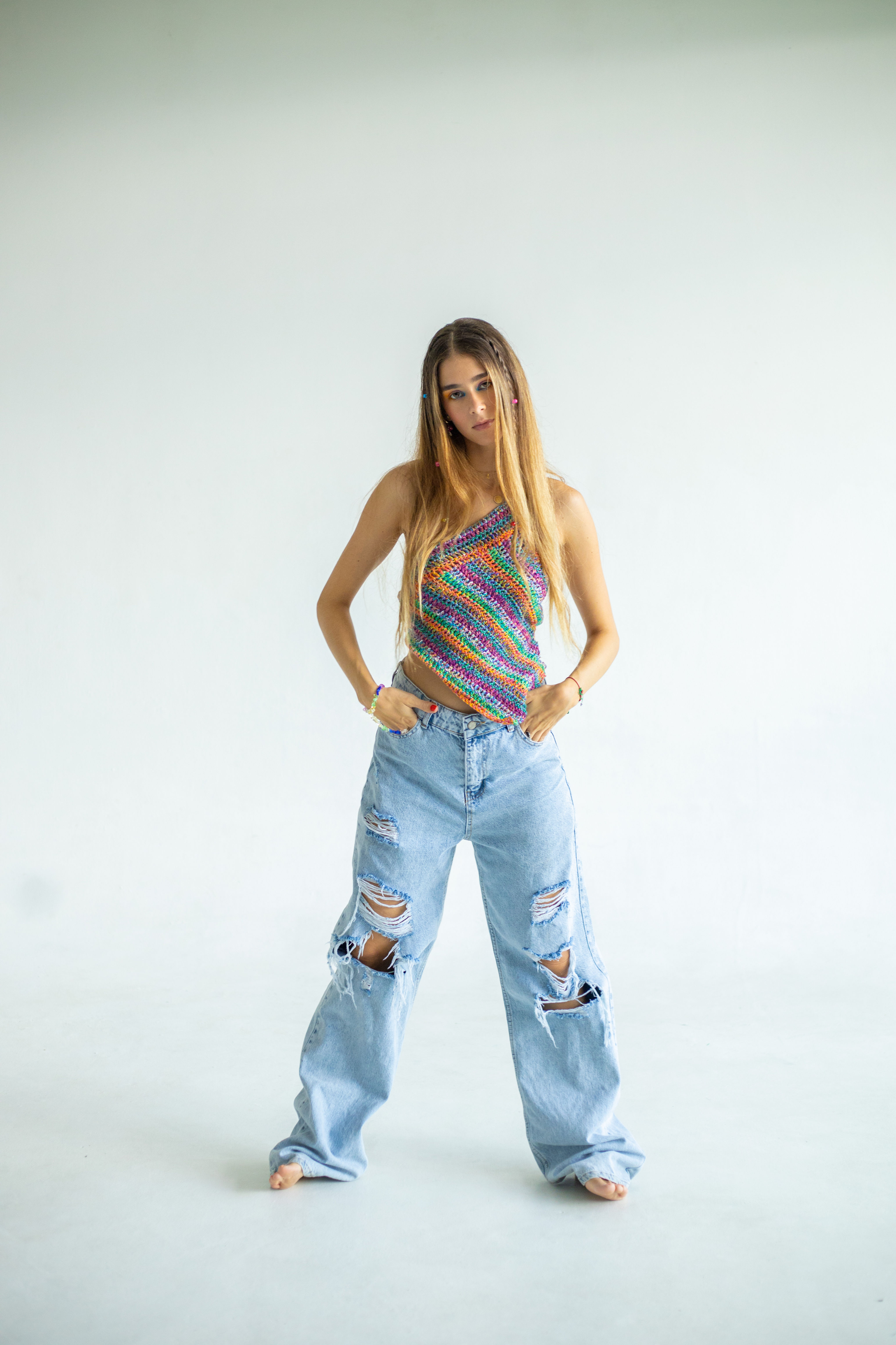 one shoulder top