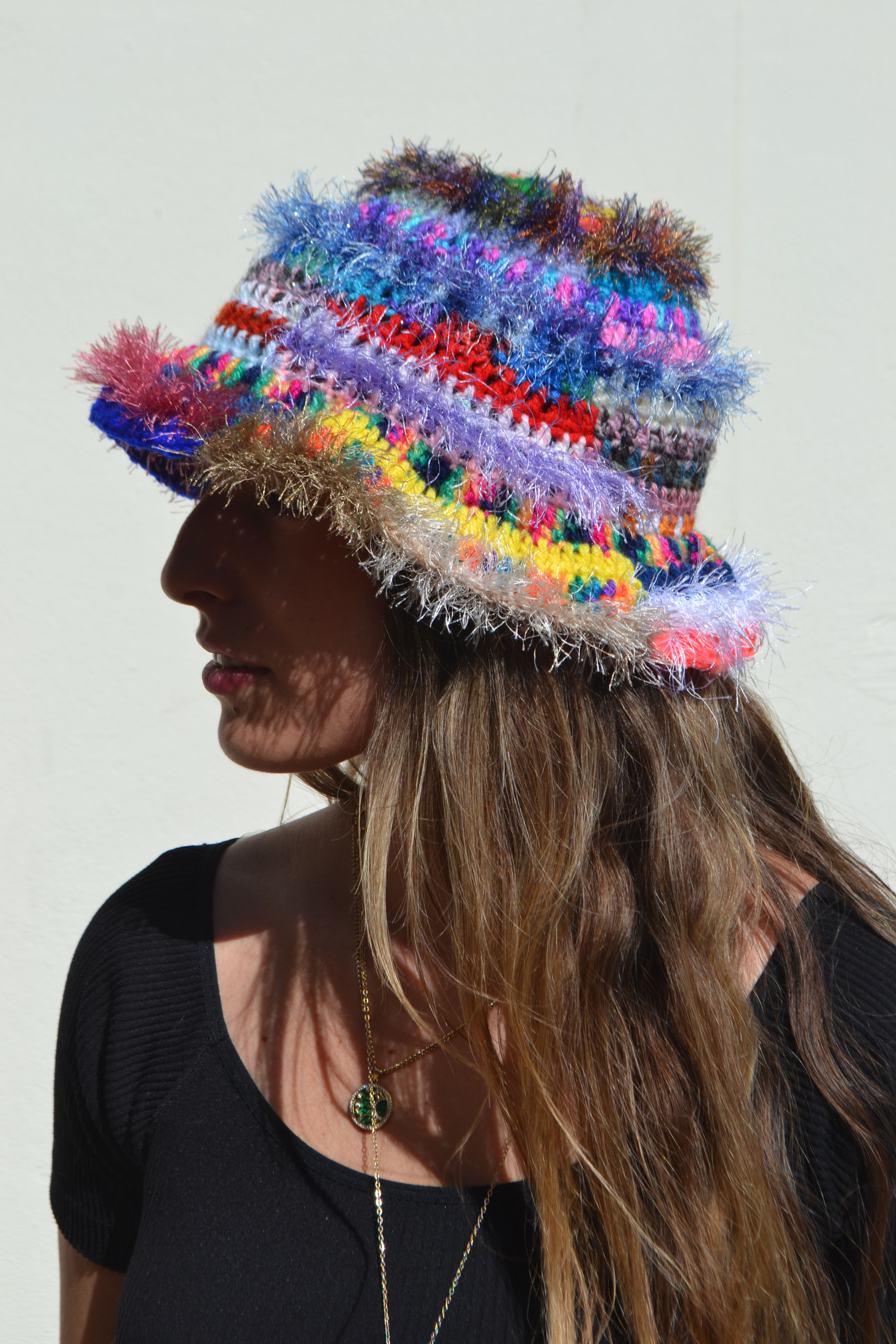 rainbow hypnosis hat