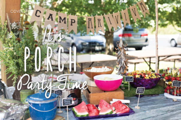 Cover Feature, It's Porch Party Time, Glancer Magazine, Mid-April 2018