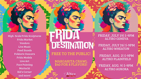 DINING EXPERIENCE | Altiro's Frida Destination, Free Event with a Margarita Crawl