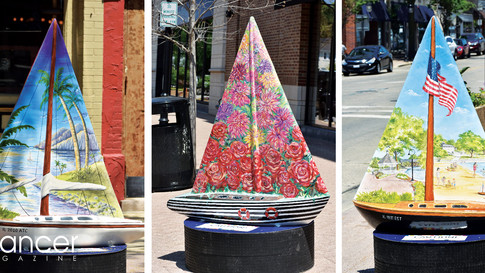 SAIL INTO DOWNTOWN NAPERVILLE | View the Beautiful Display of Painted Sailboats through Labor Day 
