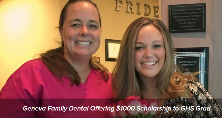 Geneva Family Dentistry, Scholarship, Glancer Magazine